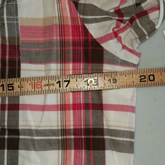 Old Navy Women's Size XXL 16 Plaid Ruffle Hem Shirt Dress New with Tags Flawed - Picture 11 of 12